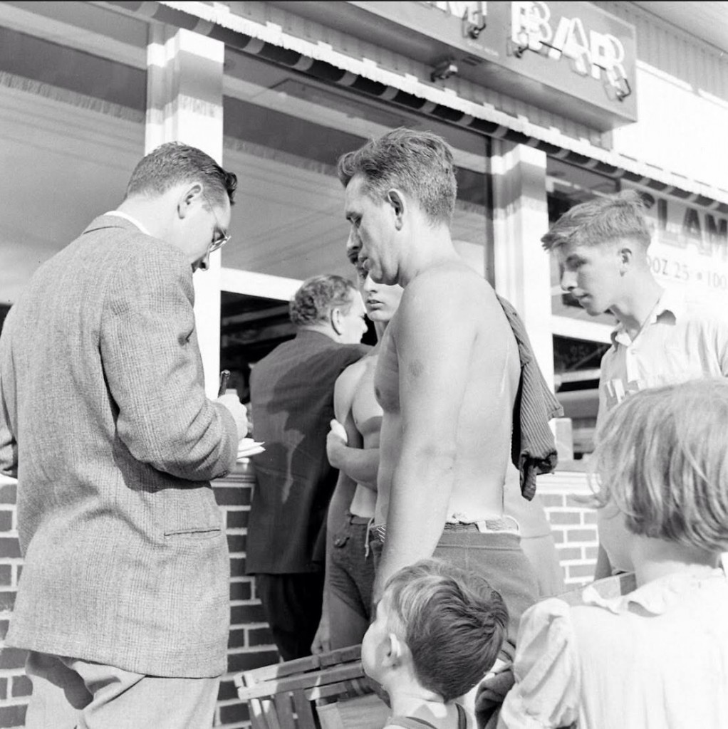 people being ticketed indecent exposure beach
