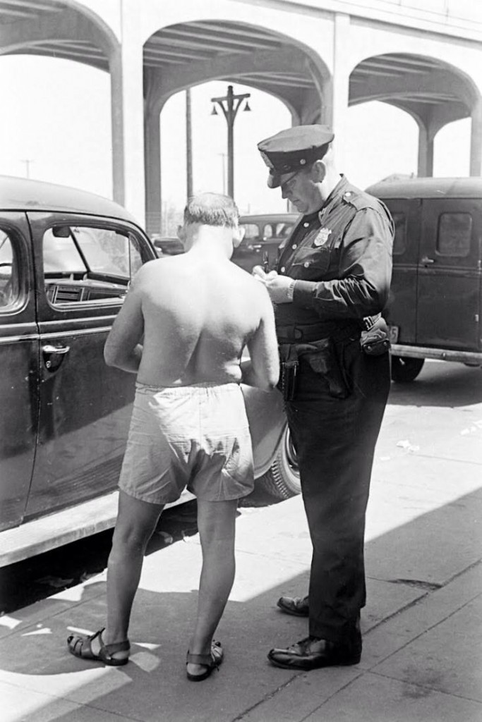 people being ticketed indecent exposure beach