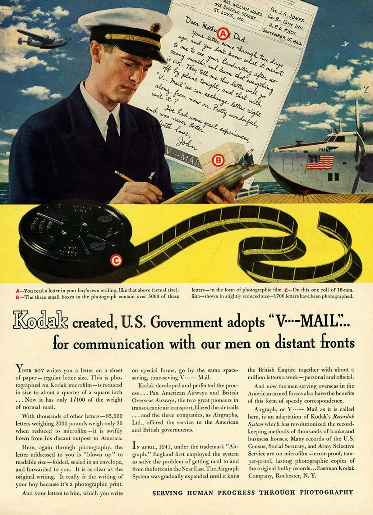 v-mail vintage photos
