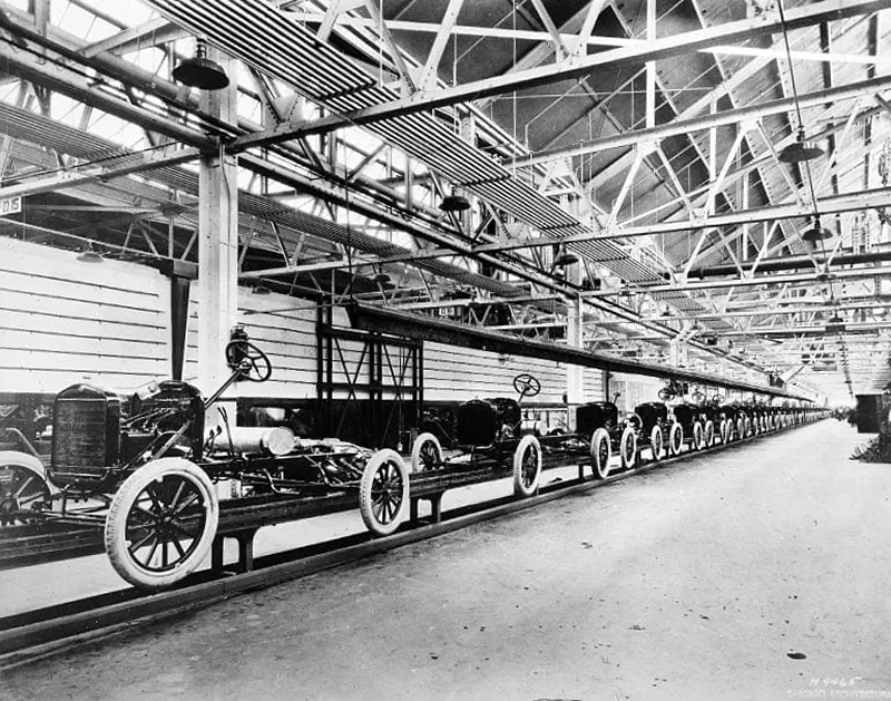 ford assembly lines vintage photos