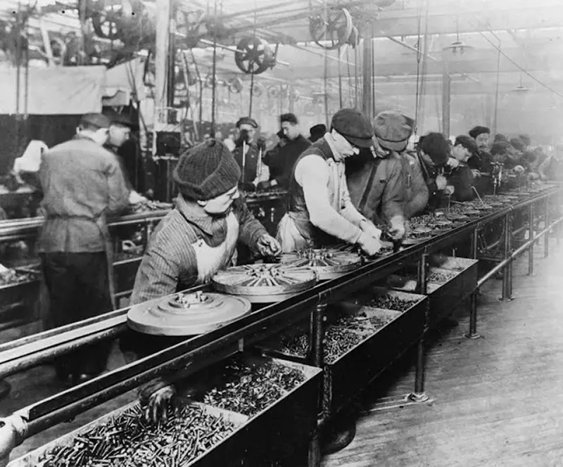 ford assembly lines vintage photos