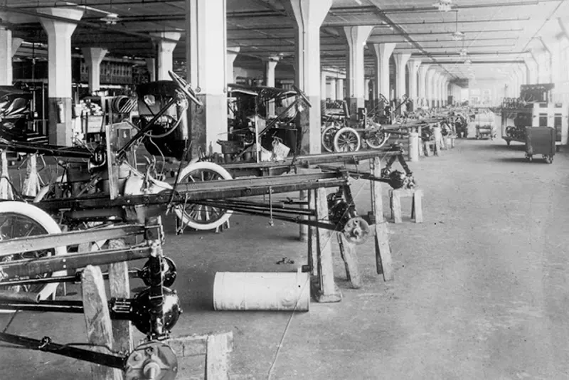 ford assembly lines vintage photos
