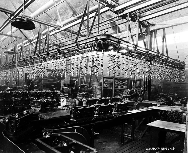 ford assembly lines vintage photos