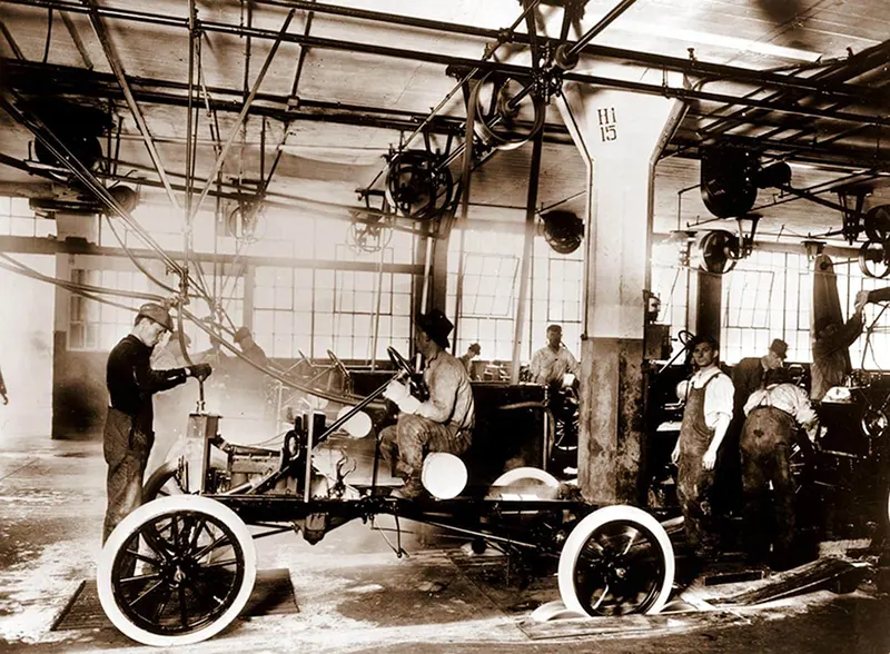 ford assembly lines vintage photos