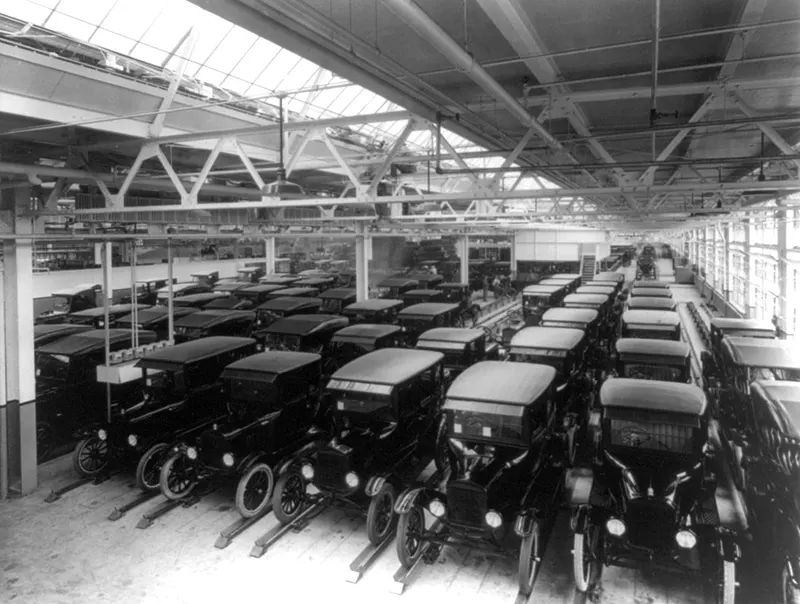 ford assembly lines vintage photos