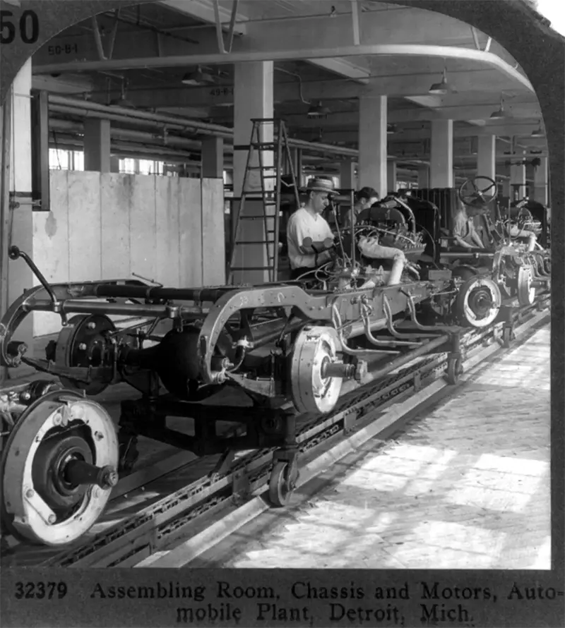 ford assembly lines vintage photos