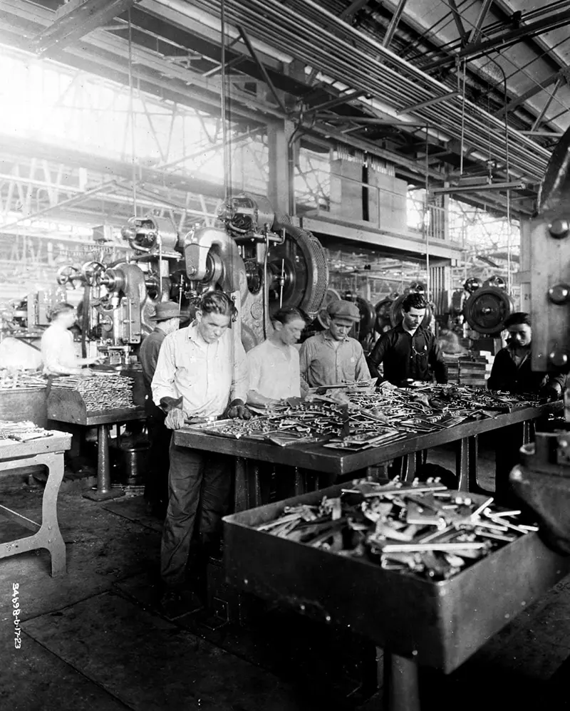 ford assembly lines vintage photos
