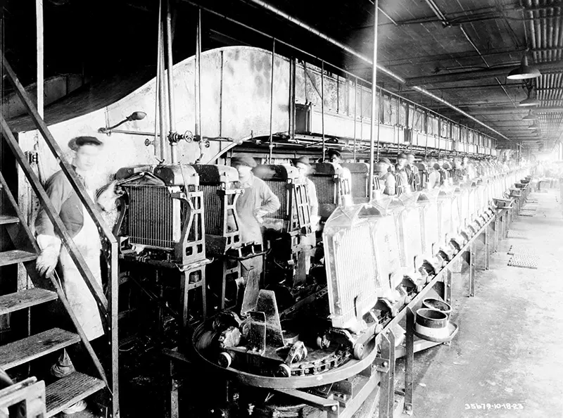 ford assembly lines vintage photos