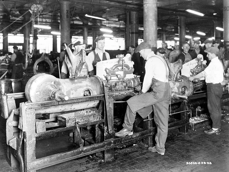 ford assembly lines vintage photos