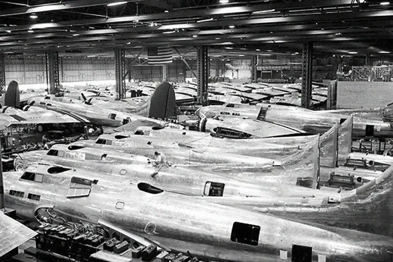 Boeing fake rooftop town
