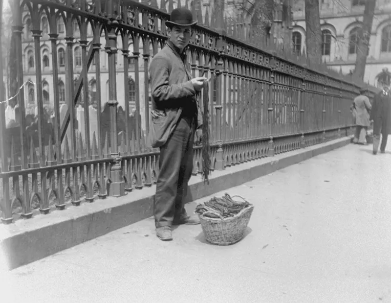vintage street life new york city