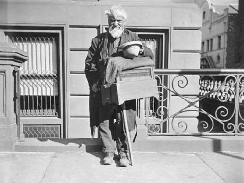 vintage street life new york city