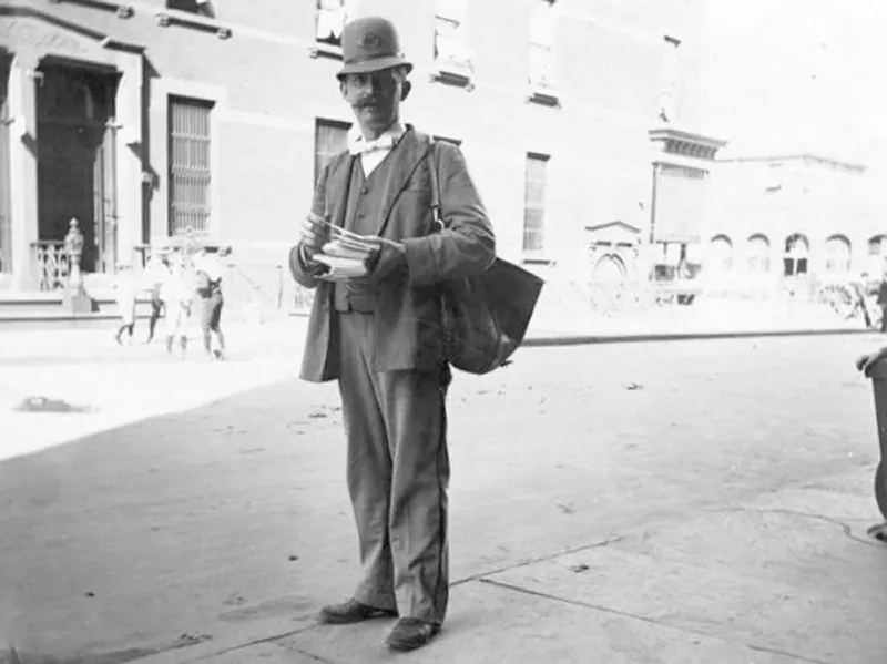 vintage street life new york city