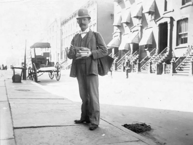 vintage street life new york city