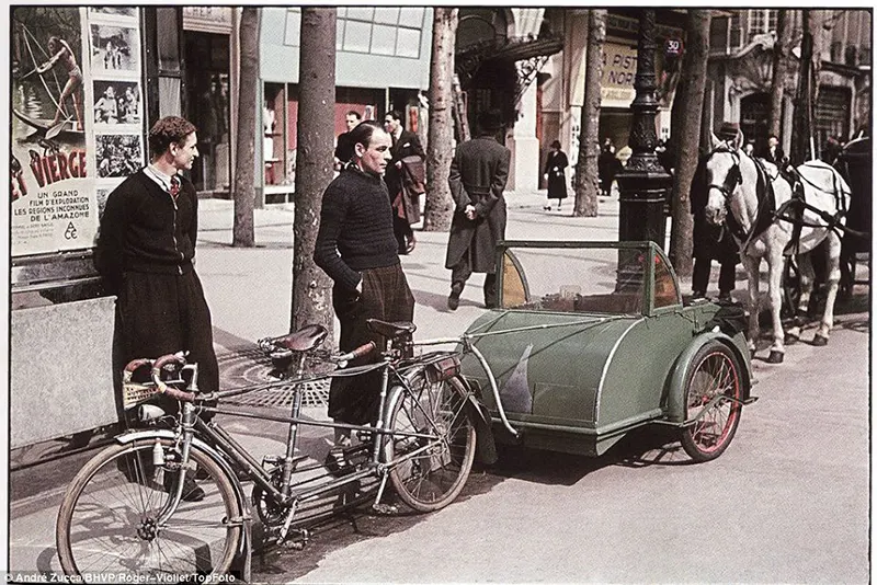 Color photos of occupied paris zucca