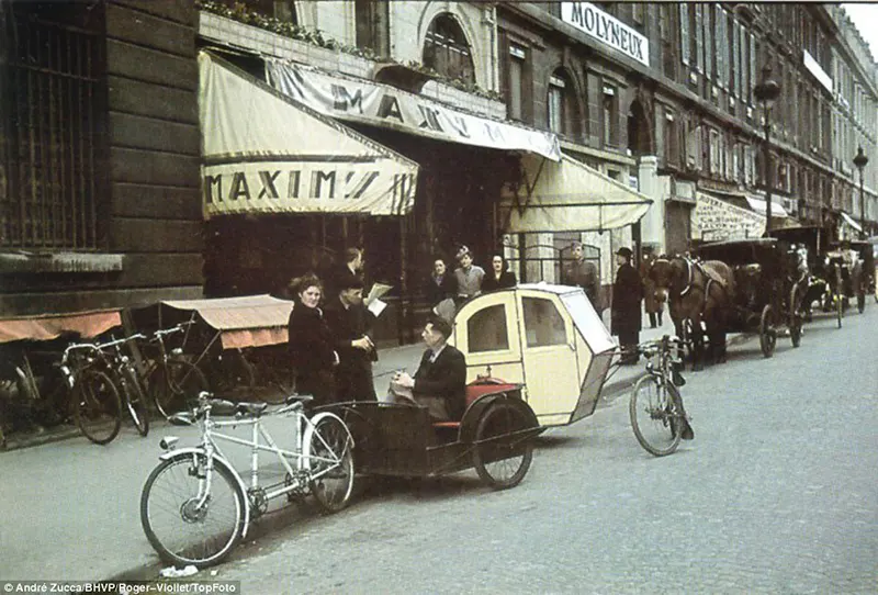 Color photos of occupied paris zucca