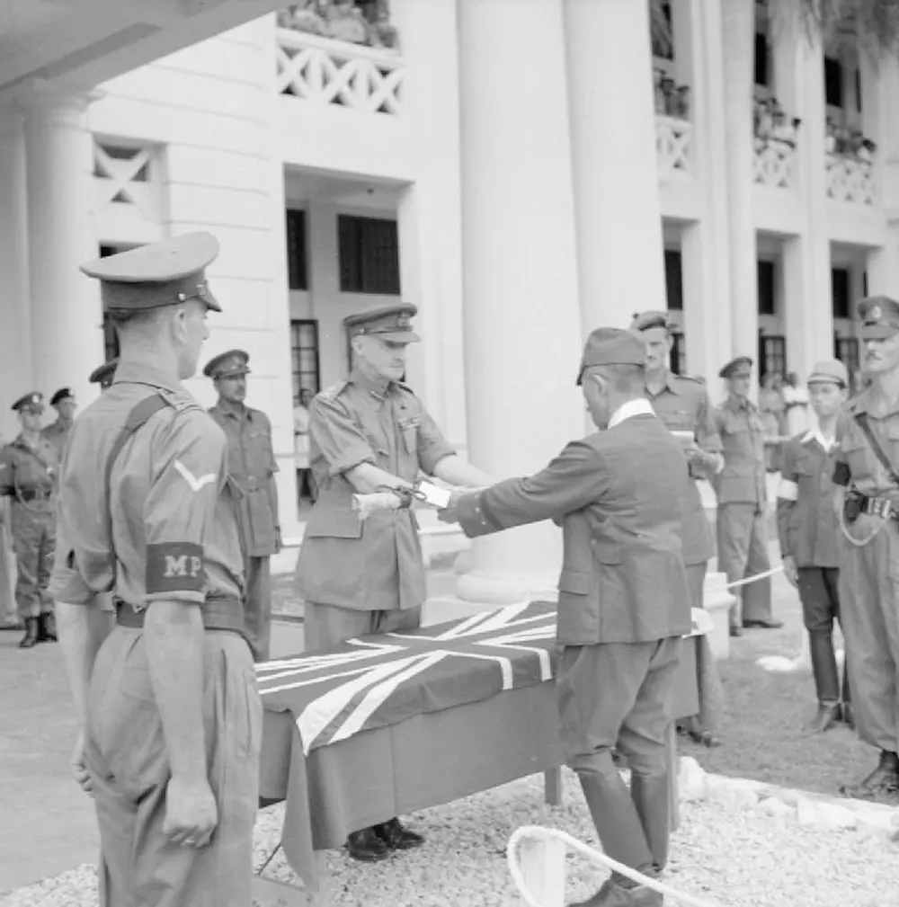 Japanese surrender ceremony photos