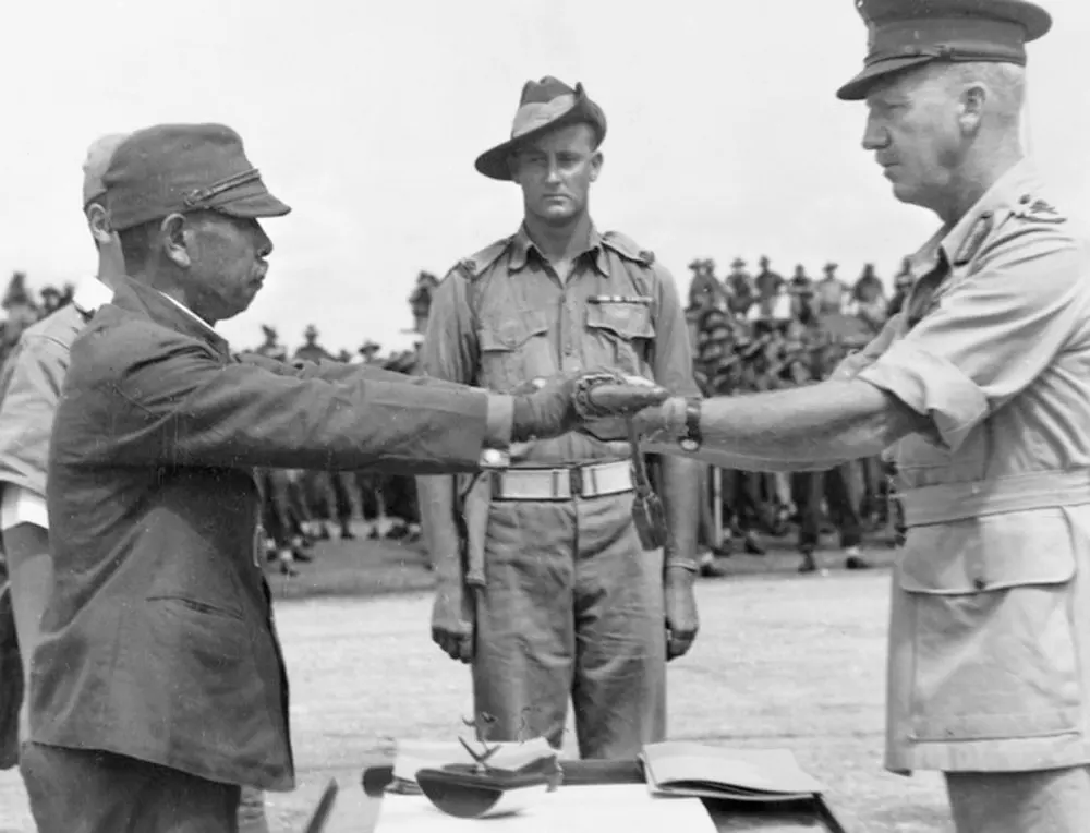 Japanese surrender ceremony photos