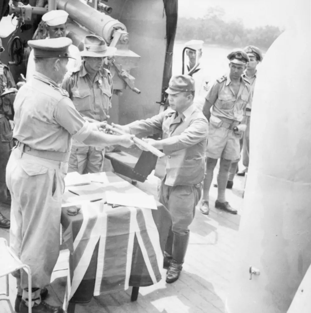 Japanese surrender ceremony photos