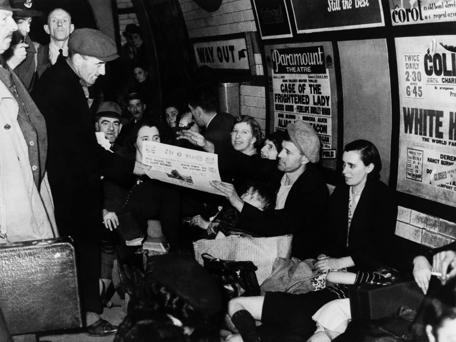 london blitz underground photos