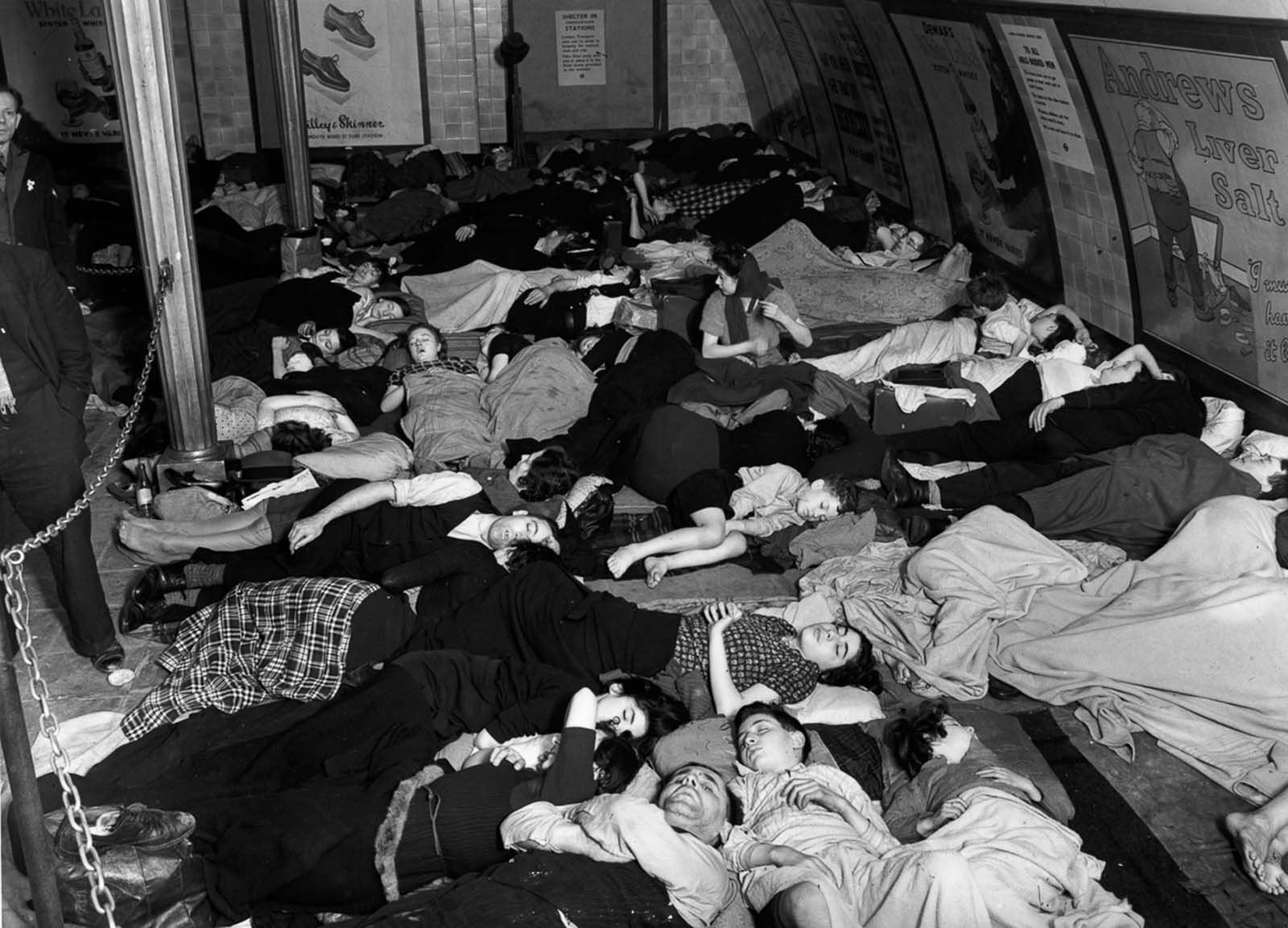 london blitz underground photos