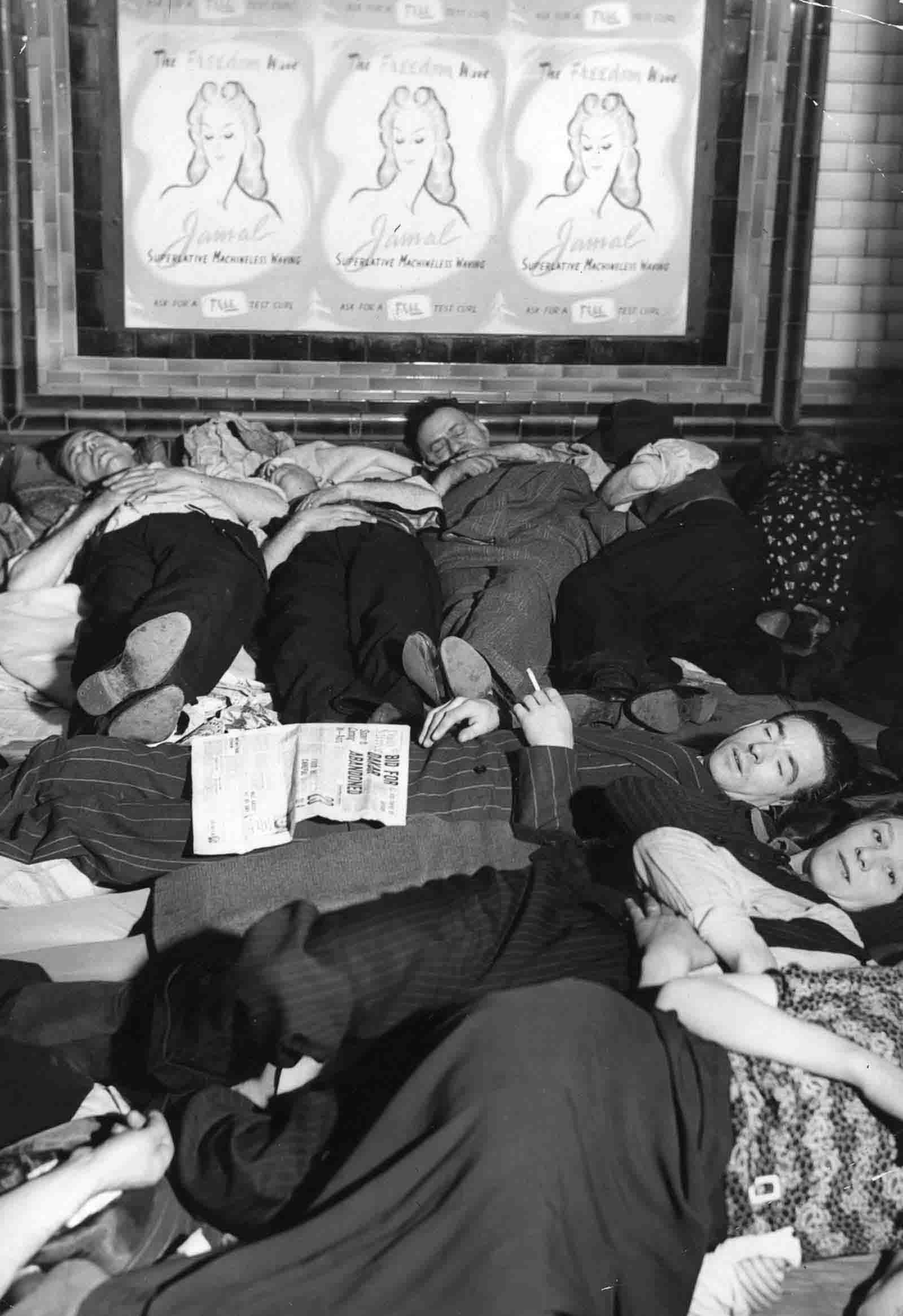 london blitz underground photos