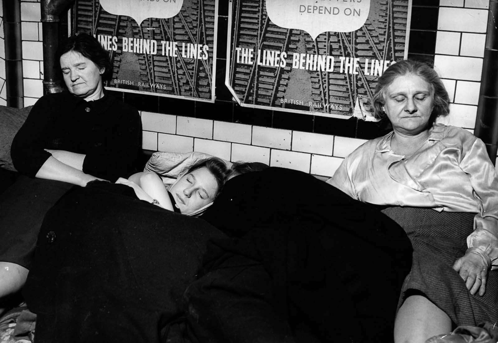london blitz underground photos
