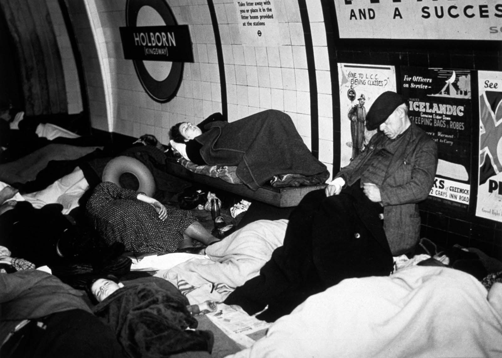 london blitz underground photos