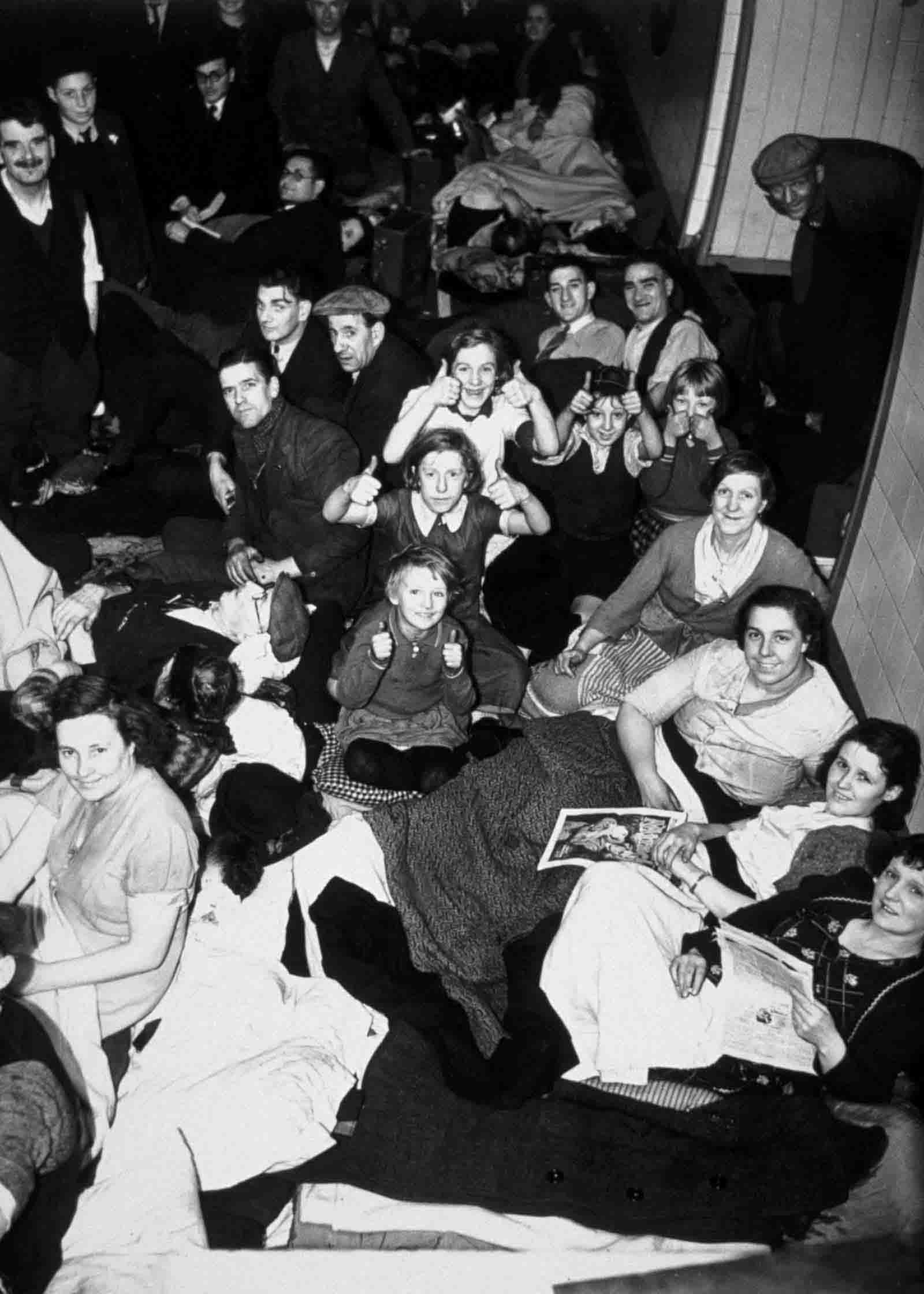 london blitz underground photos