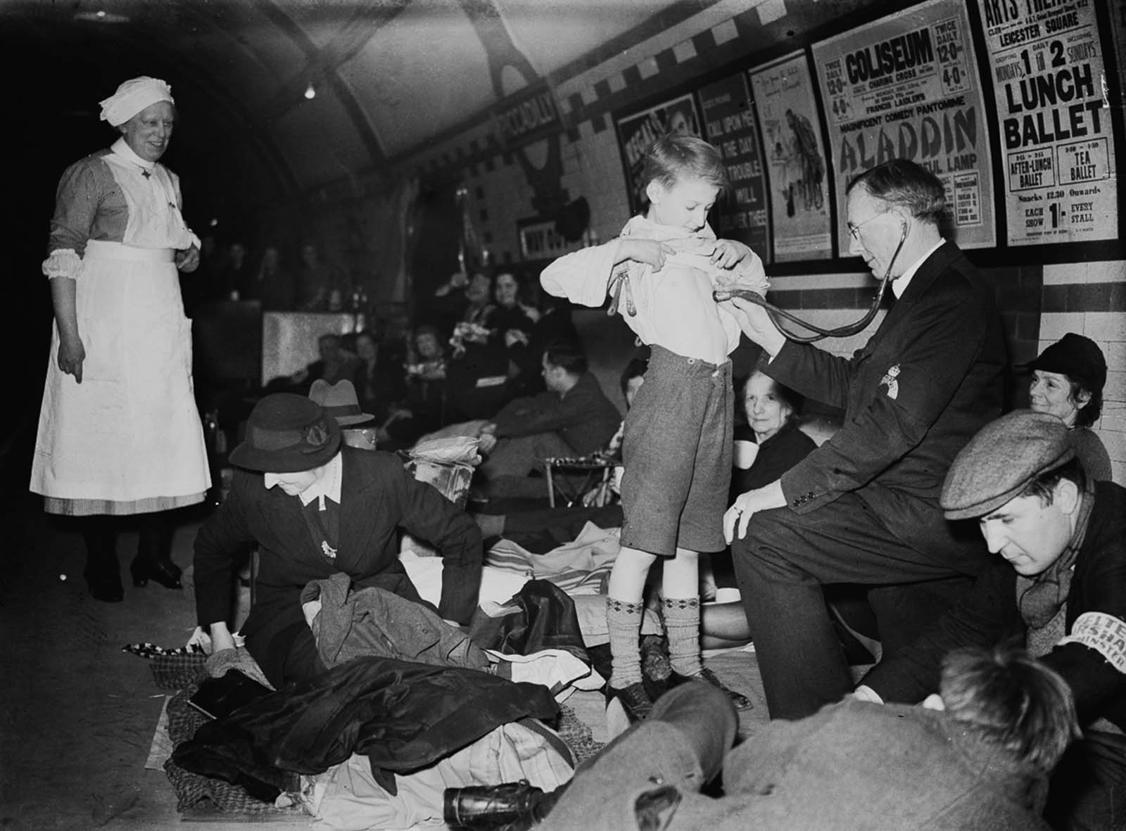 london blitz underground photos