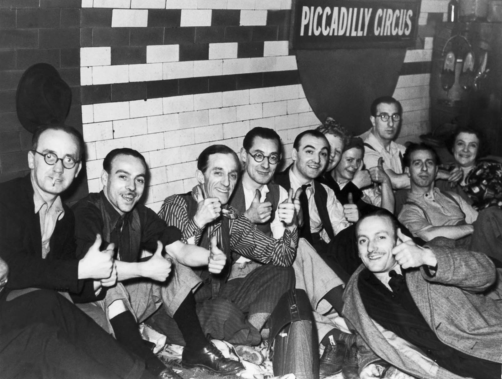 london blitz underground photos