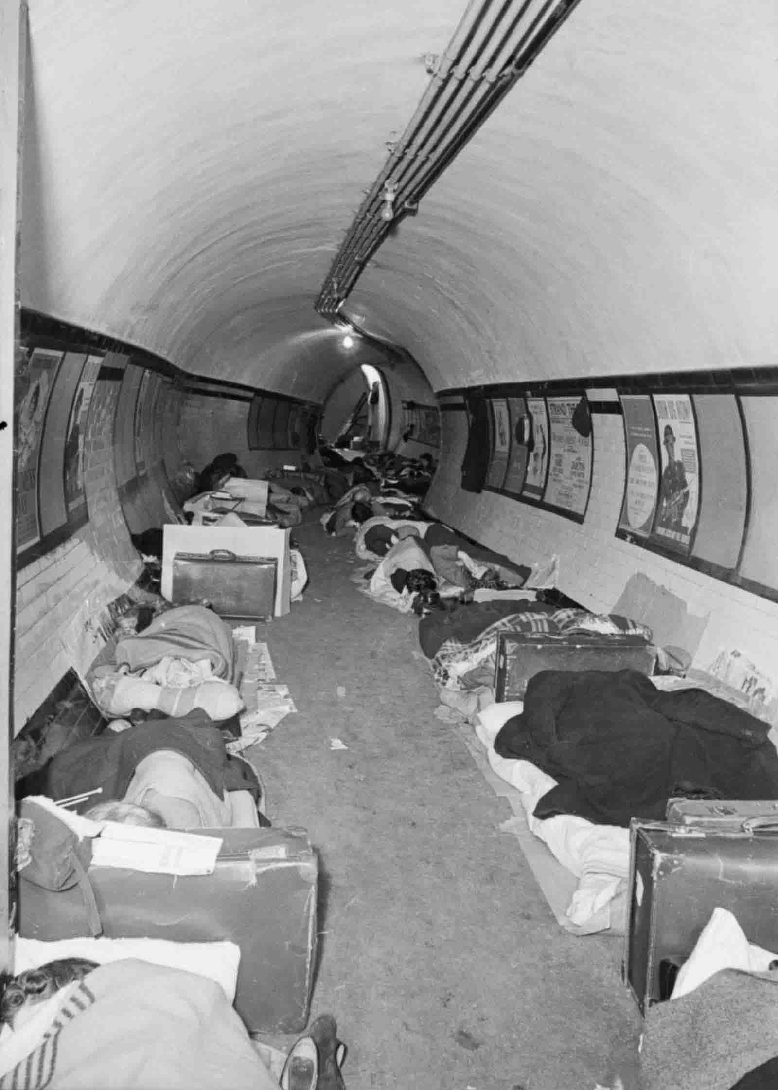 london blitz underground photos