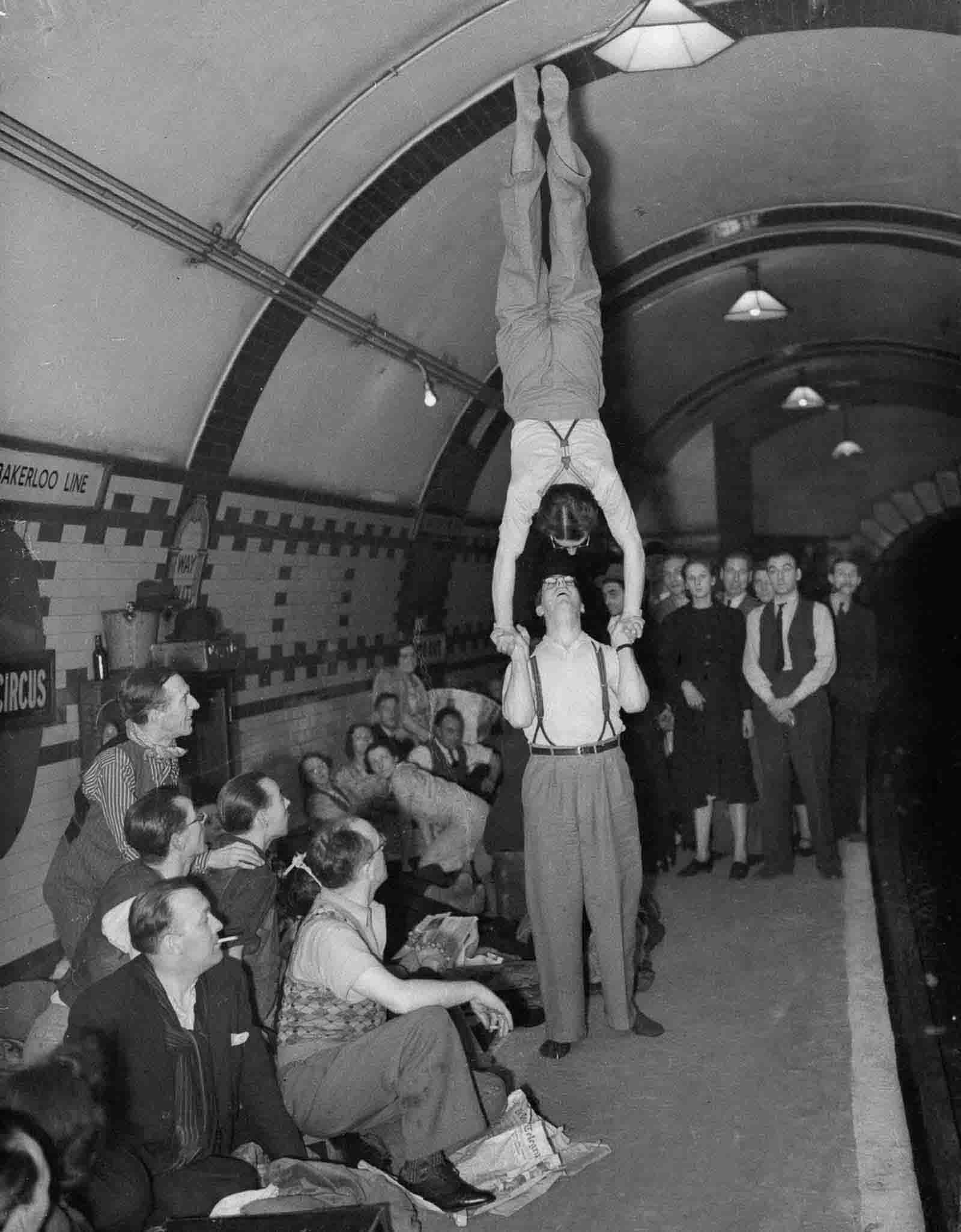 london blitz underground photos