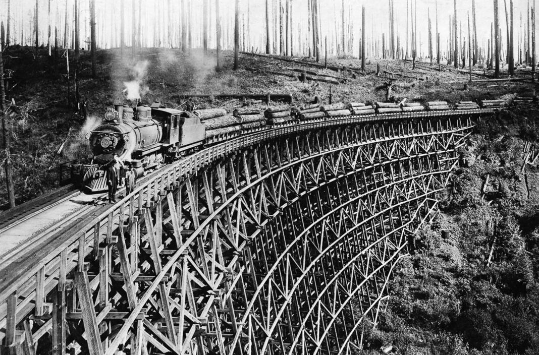 Timber Trestles: Incredible Vintage Photos of Timber Railroad Bridges, 1850s-1900s