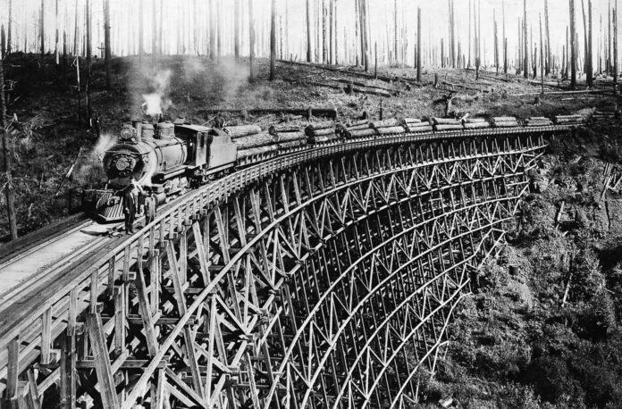 Timber Trestles: Incredible Vintage Photos of Timber Railroad Bridges, 1850s-1900s Timber Trestles: Incredible Vintage Photos of Timber Railroad Bridges, 1850s-1900s