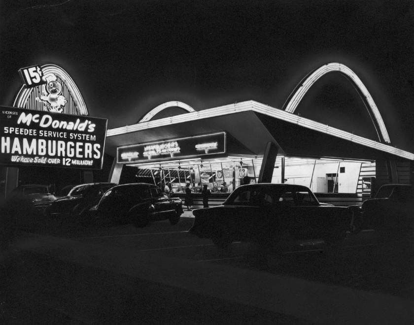 McDonalds old photos original menu advertisements