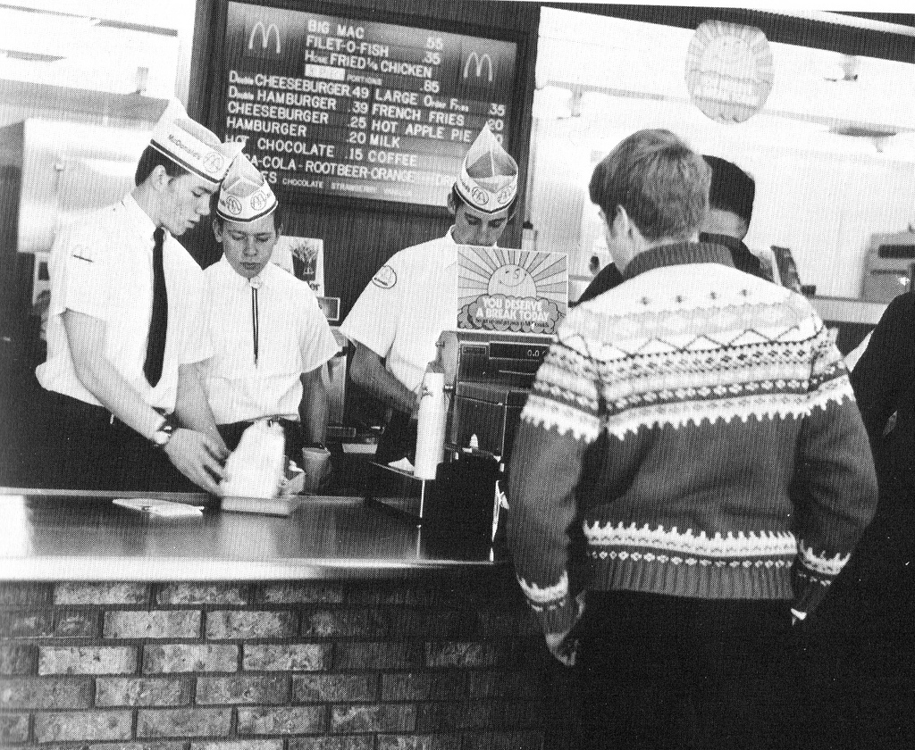 McDonalds old photos original menu advertisements