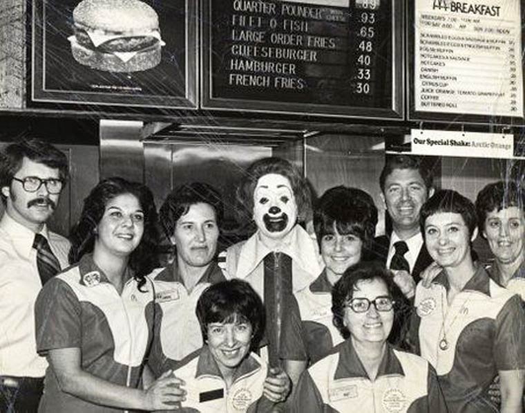 McDonalds old photos original menu advertisements