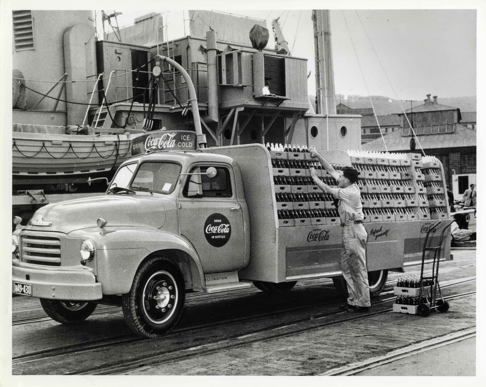 Old Photos Coca-Cola Advertising Delivery Trucks