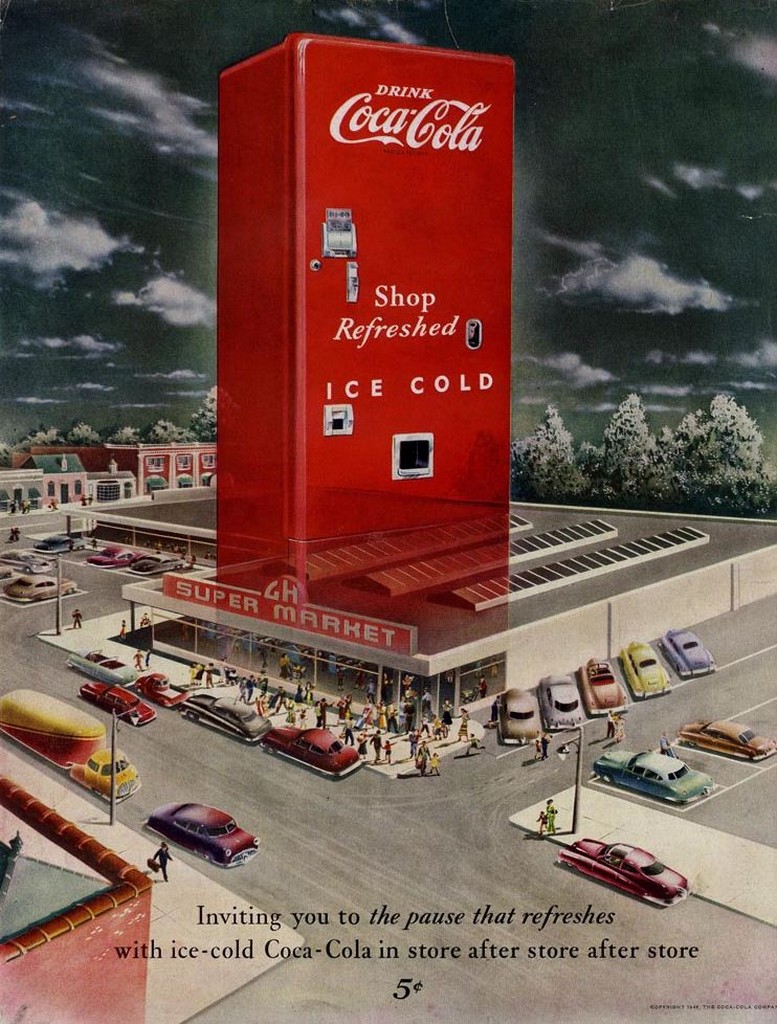 Old Photos Coca-Cola Advertising Delivery Trucks