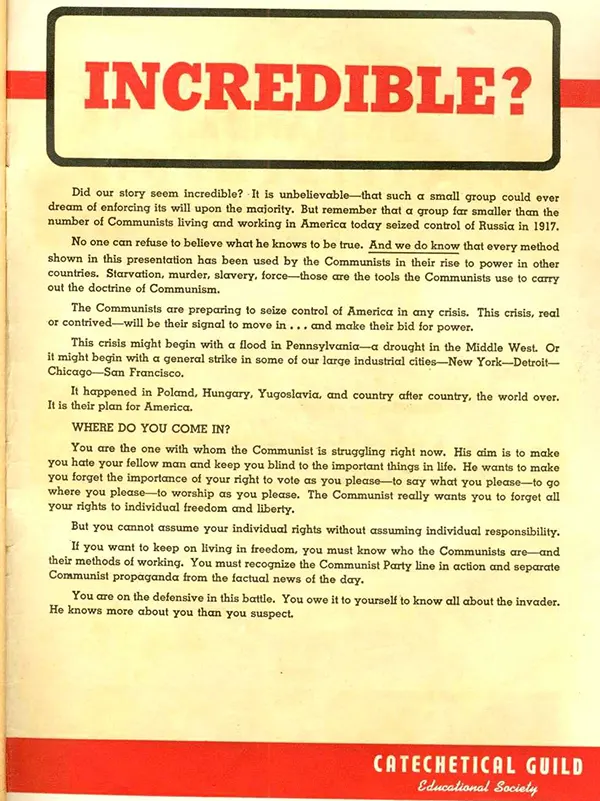 Red Scare Comic Book: Is This Tomorrow: America Under Communism!