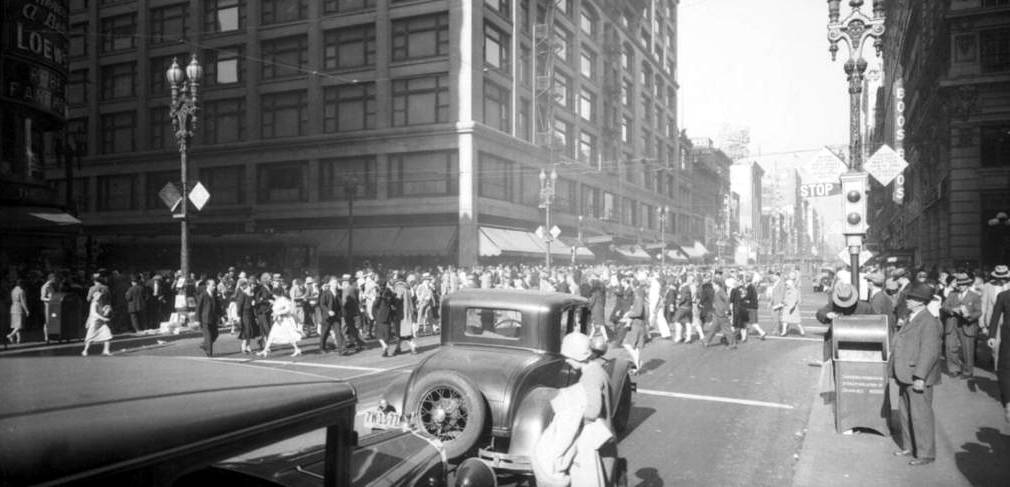 los angeles street scenes 1930s