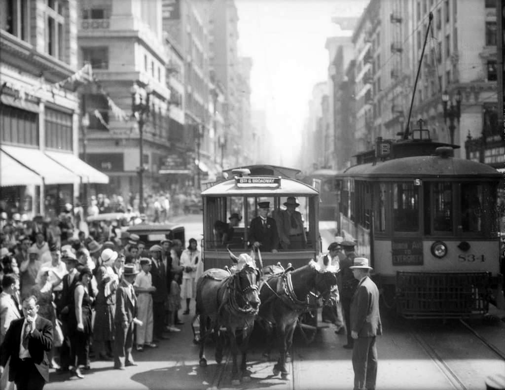 los angeles street scenes 1930s