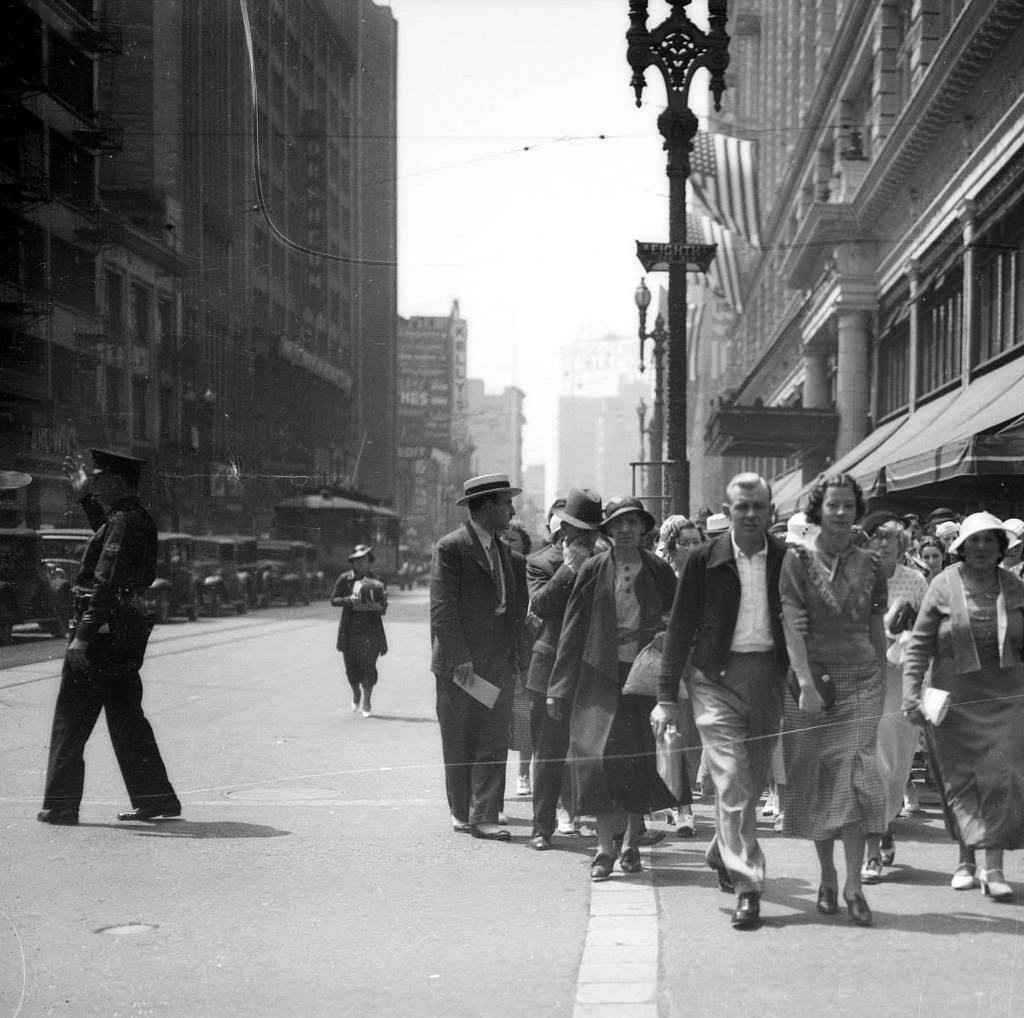 los angeles street scenes 1930s