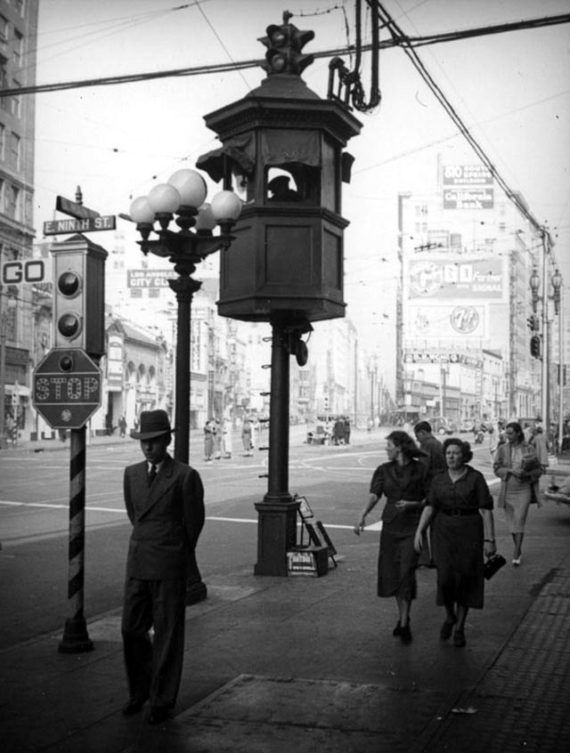 los angeles street scenes 1930s