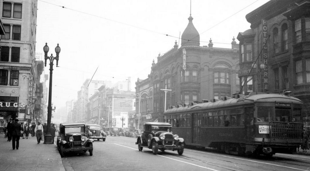 los angeles street scenes 1930s