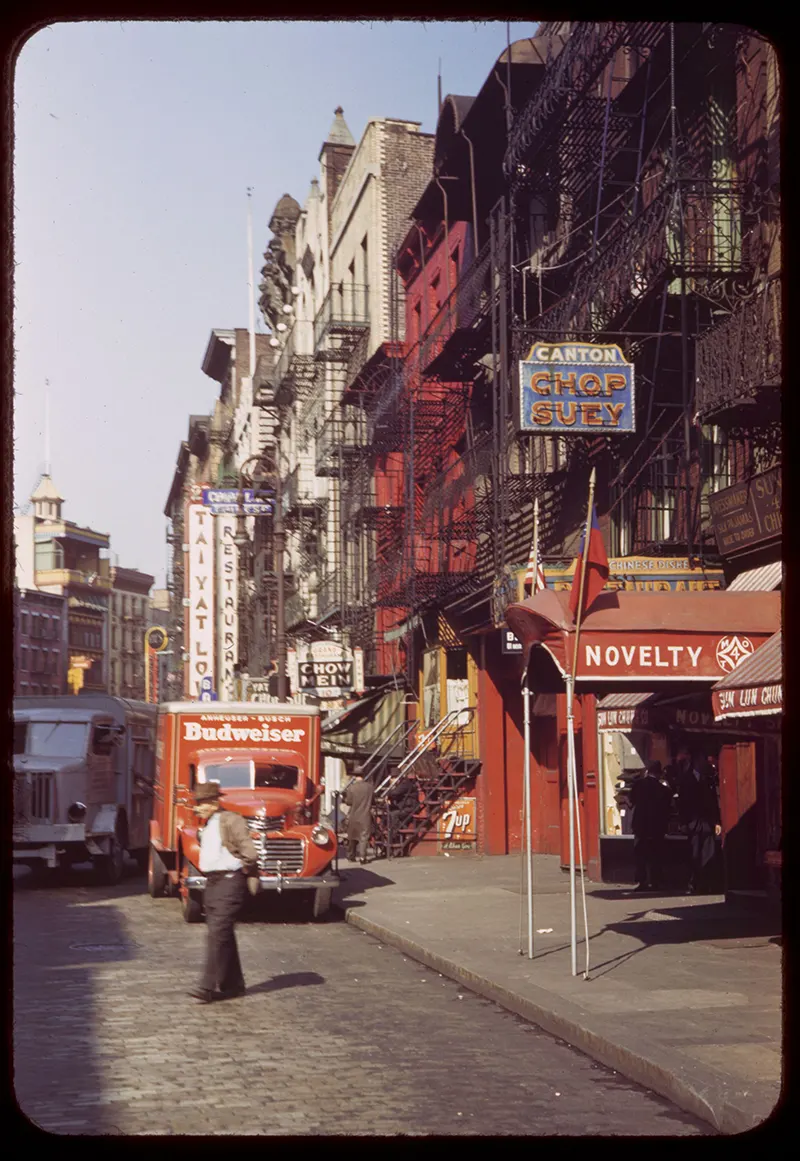 Manhattan in Kodachrome Photos 1940s