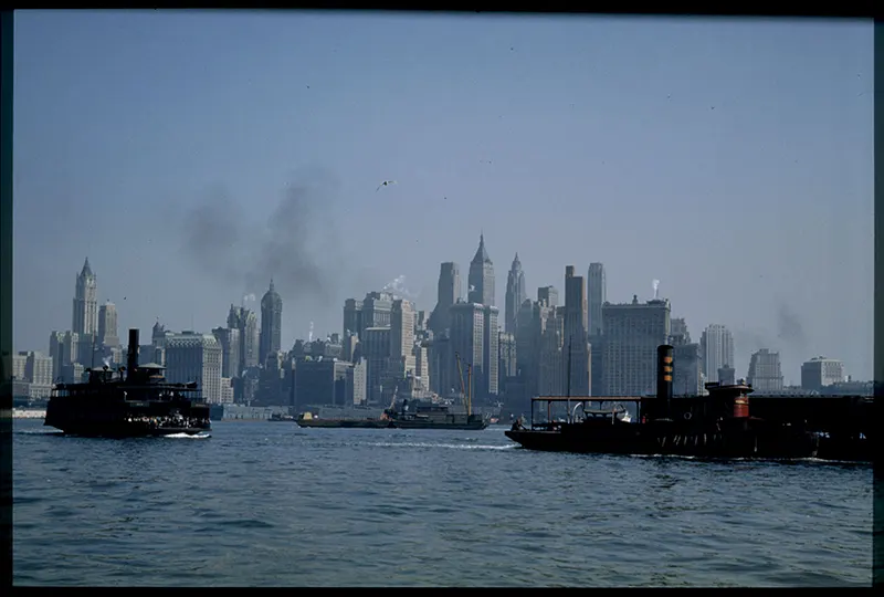 Manhattan in Kodachrome Photos 1940s