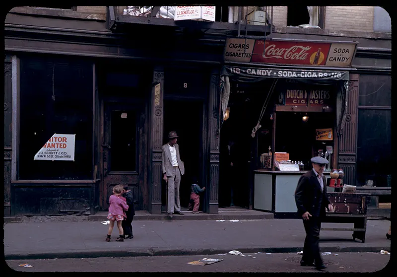 Manhattan in Kodachrome Photos 1940s