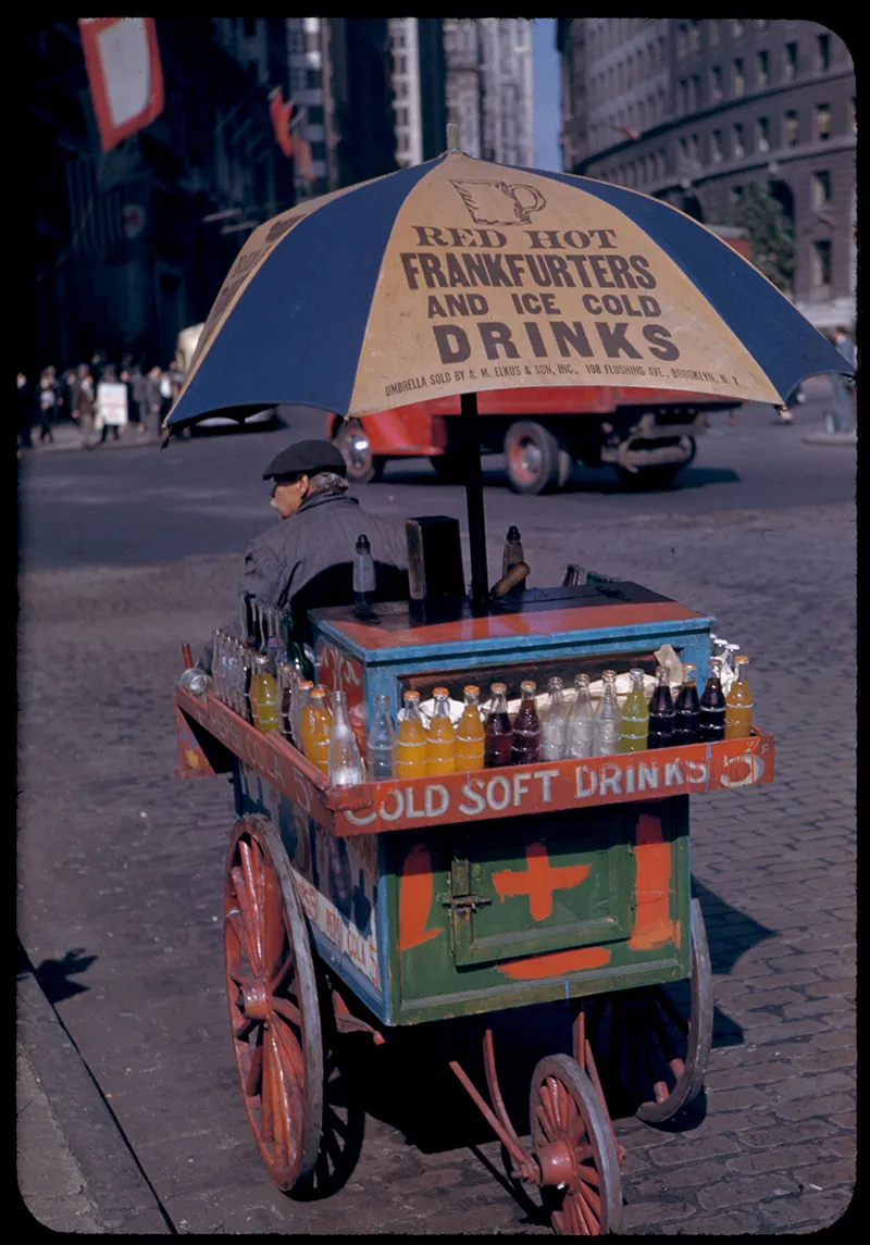 Manhattan in Kodachrome Photos 1940s